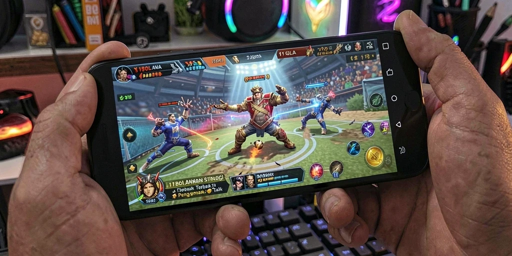 Tampilan gameplay <strong>11BOLA</strong> yang menarik dan penuh strategi.