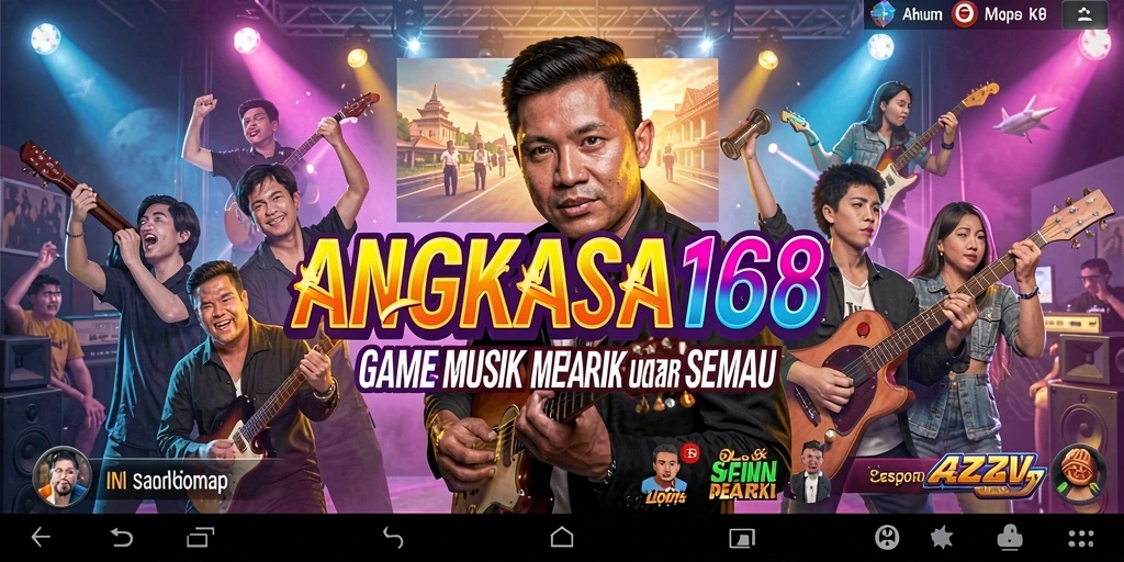 Tampilan seru gameplay musik di ANGKASA168.