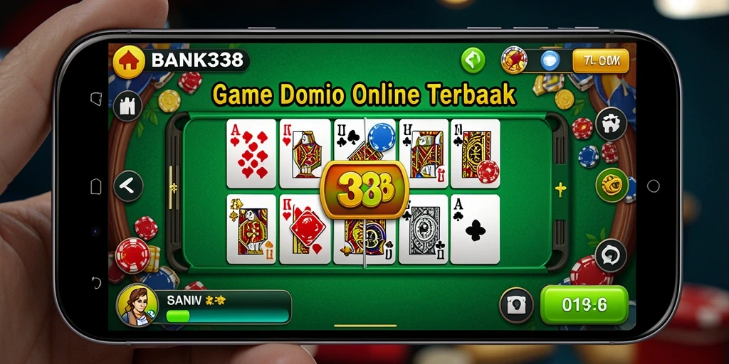 Tampilan gameplay seru dari BANK338 Domino.