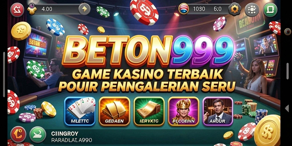 Screenshot BETON999 menampilkan gameplay kasino yang seru dan menarik.