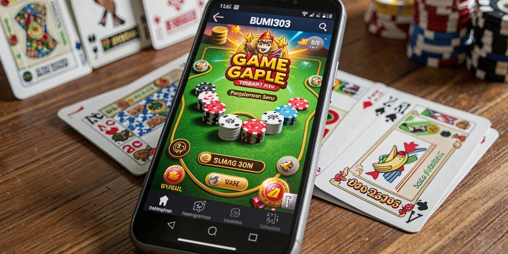 Tampilan gameplay seru BUMI303 saat bermain Gaple.