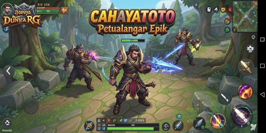 Tampilan gameplay CAHAYATOTO yang menarik dan penuh aksi RPG.