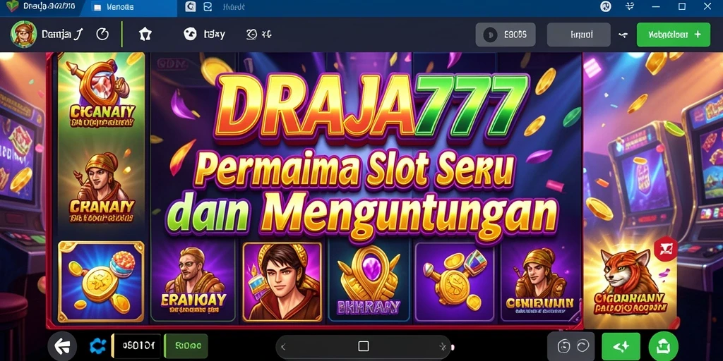 Tampilan gameplay seru DRAJA777 yang penuh warna.