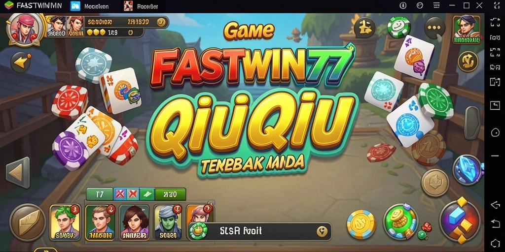 Screenshot menunjukkan gameplay seru dari QiuQiu.