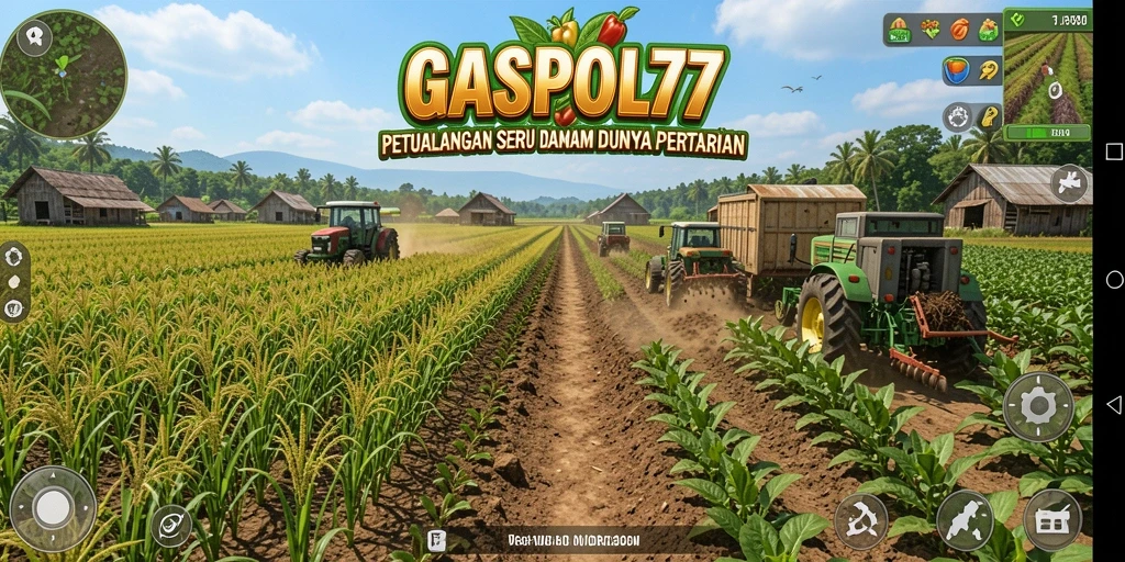 Tampilan gameplay GASPOL77 dengan aktivitas pertanian yang menyenangkan.