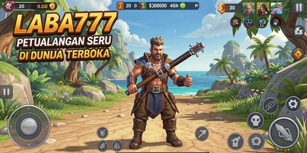 Tangkapan layar gameplay <strong>LABA777</strong> menunjukkan petualangan seru di dunia terbuka.