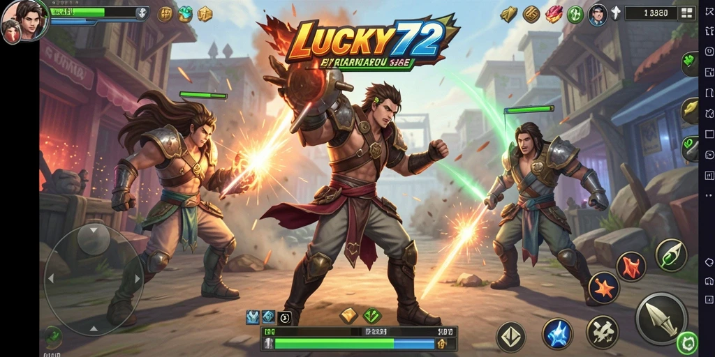 Tampilan gameplay LUCKY72 yang menegangkan dan penuh aksi.