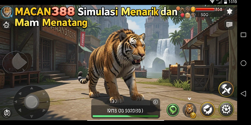 Tangkapan layar utama game menunjukkan aksi simulasi yang seru.