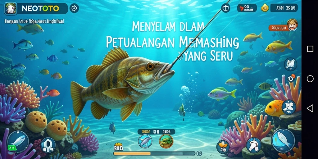 Gameplay seru memancing di NEOTOTO dengan grafis menakjubkan.