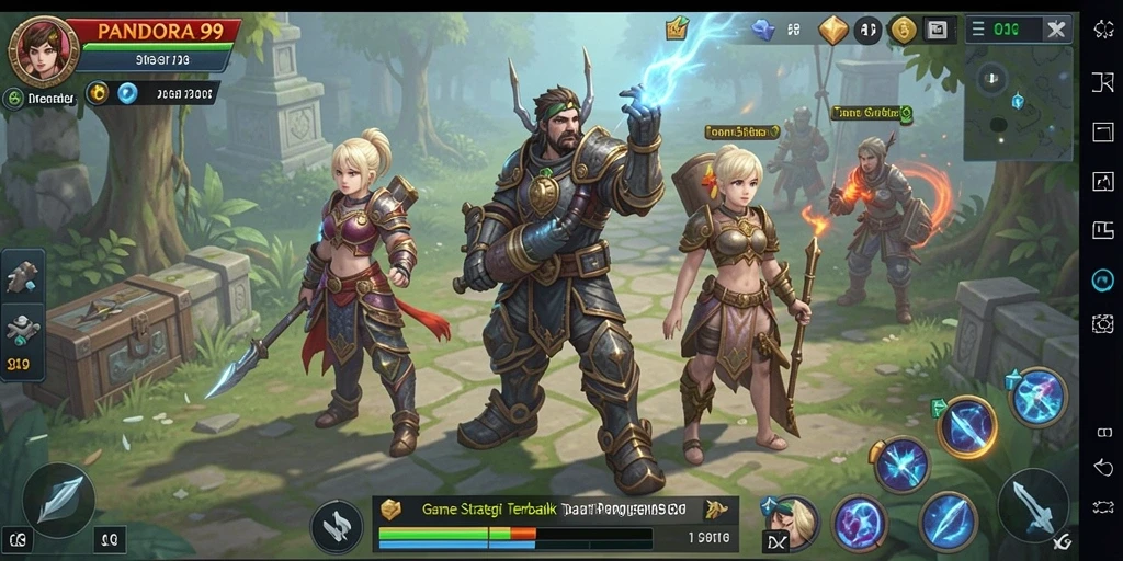 Tampilan gameplay <strong>PANDORA99</strong> yang menarik dan mendebarkan.