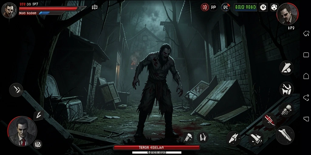 Tampilan gameplay PP7 yang mencekam dan menegangkan.