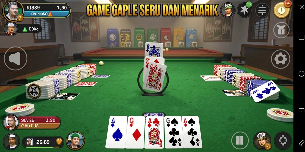 Screenshot permainan Gaple yang seru dan menarik di RI889.
