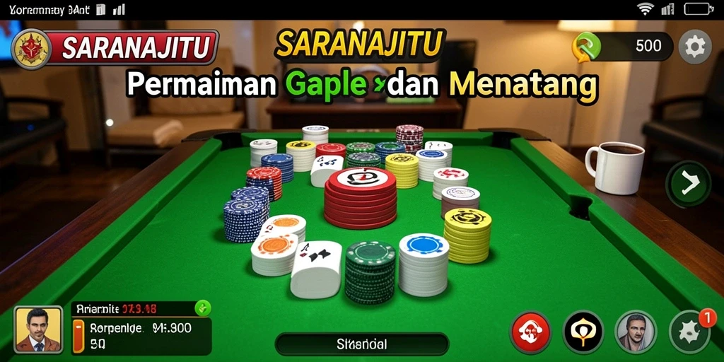 Tampilan gameplay yang seru dan menarik di SARANAJITU.
