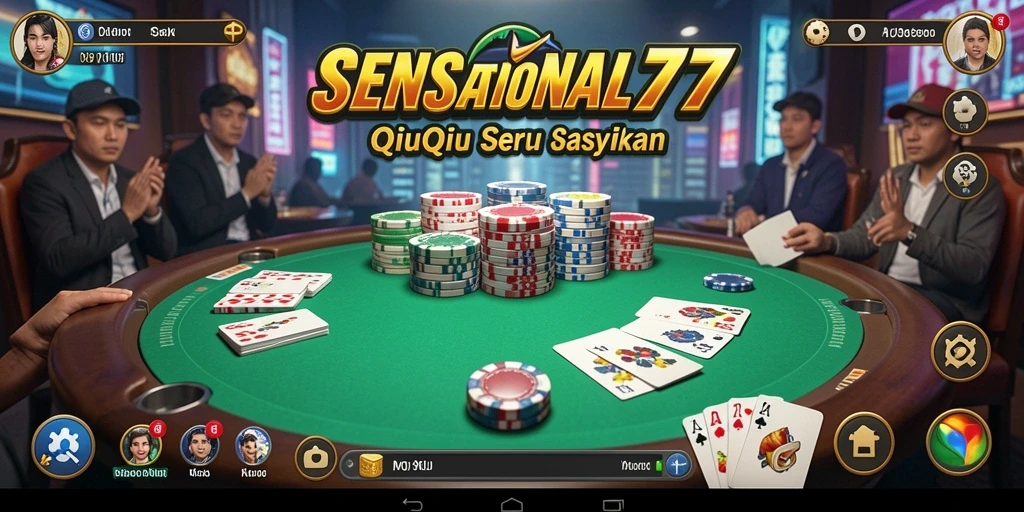 Tampilan gameplay QiuQiu yang menarik dan interaktif.