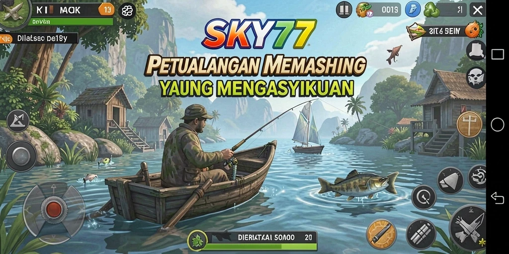 Tangkapan ikan yang memukau di dalam SKY77 saat bermain.