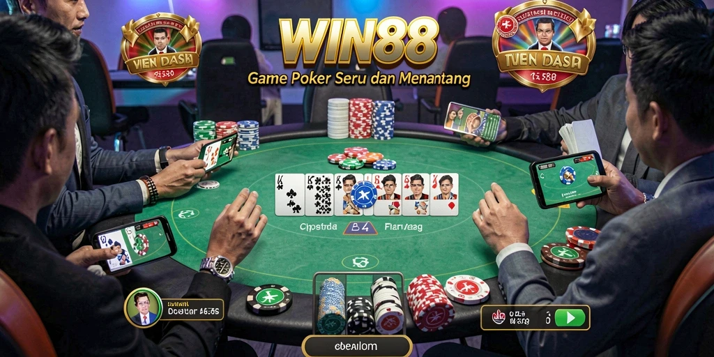 Tampilan gameplay seru di aplikasi WIN88 dengan pemain aktif.
